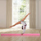 2.1M 7FT Gymnastics Folding Balance Beam Home Gym Training Exercise Sports - Pink