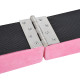 2.1M 7FT Gymnastics Folding Balance Beam Home Gym Training Exercise Sports - Pink