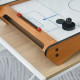 2.5FT Tabletop Air Hockey Game Table Wooden Portable Party Gaming Toy for Kids Children Adult