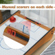 2.5FT Tabletop Air Hockey Game Table Wooden Portable Party Gaming Toy for Kids Children Adult