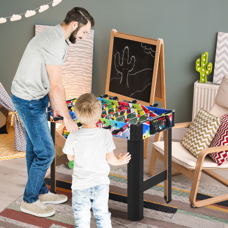 2.8FT Football Foosball Gaming Table Soccer For Kids Indoor Play Fun Sports Game