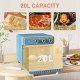 20L 90-230℃ Mini Electric Oven - Blue