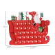 24-Drawer Reusable Santa Sleigh Christmas Advent Calendar