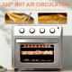 24L Air Fryer Oven, Mini Oven, Oil Free Cooking, Grill, Roast, Bake, with Adjustable Temperature, Timer, Touch Screen, Dishwashe