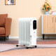 2500W Oil Filled Radiator, 11 Fin Portable Electric Heater with LED Display, 24H Timer, 3 Heat Settings, Adjustable Thermostat, 