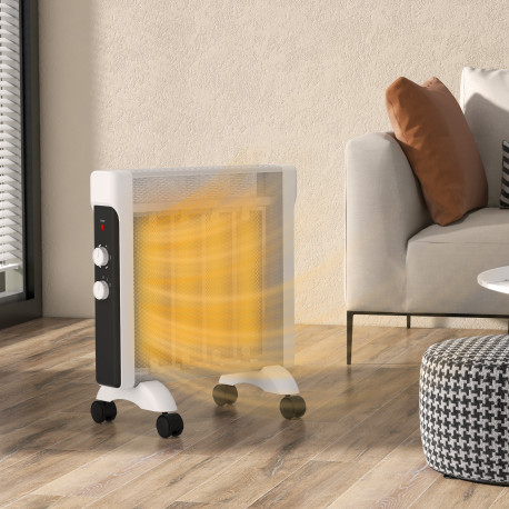 2kW Electric Heater, 10-45℃ Temperature - White