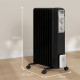 2kW Nine Fin Oil-Filled Radiator - Black