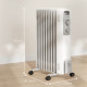 2kW Nine Fin Oil-Filled Radiator - White