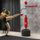 3-in-1 Boxing Punching Bag, Freestanding with 2 Speed Bals, 360° Reflex Bar, 160-230cm Adjustable Height, Red