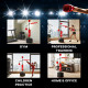 3-in-1 Boxing Punching Bag, Freestanding with 2 Speed Bals, 360° Reflex Bar, 160-230cm Adjustable Height, Red