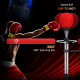 3-in-1 Boxing Punching Bag, Freestanding with 2 Speed Bals, 360° Reflex Bar, 160-230cm Adjustable Height, Red