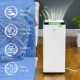 3500mL Portable Dehumidifier with Air Purifier, 24H Timer, 5 Modes, 16L/Day, for Home Laundry, White