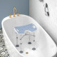 39-51.5cm &#039;U&#039; Seat Padded Shower Stool - Light Blue