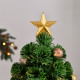 3FT Prelit Artificial Christmas Tree Fiber Optic Holiday Home Xmas Indoor Decoration with Golden Stand Green