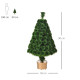 3FT Prelit Artificial Christmas Tree Fiber Optic LED Light Holiday Home Xmas Decoration Table Decor with Multi-Color Lights, Gre