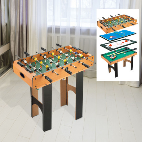 4 in 1 Multi Games Table Hockey Foosball Mini Billiards Pool Table Set 2 Types