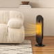 45° Oscillating Ceramic Space Heater, with Remote - Black