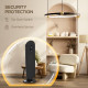 45° Oscillating Ceramic Space Heater, with Remote - Black