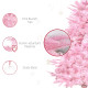 4FT Artificial Christmas Tree Holiday Xmas Holiday Tree Decoration with Automatic Open for Home Party, Pink