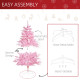 4FT Artificial Christmas Tree Holiday Xmas Holiday Tree Decoration with Automatic Open for Home Party, Pink