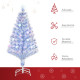 4FT Artificial Fibre Optic Christmas Tree Seasonal Decoration w/ LED Lights Pre-Lit Easy Store White Blue