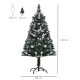 4FT Artificial Snow-Dipped Christmas Tree Xmas | Home Home Indoor Decoration | Removable Stand w/ White Berries Star Topper Bran