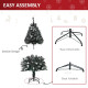 4FT Artificial Snow-Dipped Christmas Tree Xmas | Home Home Indoor Decoration | Removable Stand w/ White Berries Star Topper Bran