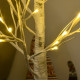 4ft Artificial White Birch Tree Light with Warm White Pre-Lit LED Light for Indoor and Covered Outdoor Use