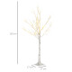 4ft Artificial White Birch Tree Light with Warm White Pre-Lit LED Light for Indoor and Covered Outdoor Use