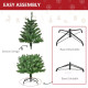 4FT Christmas Tree Warm White LED Light Holiday Home Decoration, Green