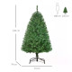 4FT Christmas Tree Warm White LED Light Holiday Home Decoration, Green