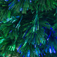 4FT Green Fibre Optic Artificial Christmas Tree Xmas Colourful LED Scattered Tree with Snowflakes Ornaments Fireproofing