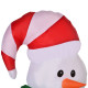 4ft Inflatable Standing Christmas Decoration Large Waterproof Snowman with LED and Inflator