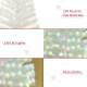 5 Feet Prelit Artificial Christmas Tree with Fiber Optic LED Light, Holiday Home Xmas Decoration, White