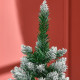 5 Ft Snow Artificial Christmas Tree with Realistic Branches, Pine Cone, for Indoor Decoration, Green White