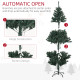 5&#039; Artificial Prelit Christmas Trees Holiday Décor with Warm White LED Lights, Decoration, Banner, Tag, Ball