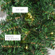 55CM Pre-lit Christmas Wreath with 50 Warm White LED Ideal Xmas Artificial Door Decoration