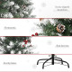 5FT Artificial Christmas Tree Xmas Pencil Tree with Red Berries and Pinecones Holiday Home Indoor Decoration with Foldable Feet,