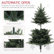 5ft Artificial Spurce Christmas Tree with 1121 Branch Tips and Foldable Steel Base, Realistic Hinged Xmas Tree, Holiday Décor fo