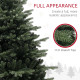 5ft Artificial Spurce Christmas Tree with 1121 Branch Tips and Foldable Steel Base, Realistic Hinged Xmas Tree, Holiday Décor fo