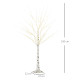 5ft Artificial White Birch Tree Light with Warm White Pre-Lit LED Light for Indoor and Covered Outdoor Use