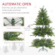 5ft Bare Artificial Christmas Tree, with 1309 Tips - Green