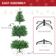 5FT Christmas Tree Warm White LED Light Holiday Home Decoration, Green