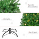 5FT Christmas Tree Warm White LED Light Holiday Home Decoration, Green