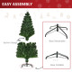 5FT Pre-Lit Artificial Christmas Tree w/ Lights Star Topper Metal Base Home Seasonal Decoration