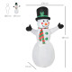 6.5ft Inflatable Snowman LED Christmas Xmas Air Blown Holiday Decoration Outdoor Garden Decor