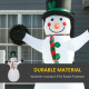 6.5ft Inflatable Snowman LED Christmas Xmas Air Blown Holiday Decoration Outdoor Garden Decor