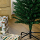 6&#039; Artificial Prelit Christmas Trees Holiday Décor with Colourful LED Lights, Pencil Shape, Steel Base