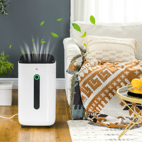 6500mL Portable Dehumidifier with Air Purifier Filter, 24H Timer, 4 Modes, 22L/Day, for Home Laundry Basement