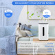 6500mL Portable Dehumidifier with Air Purifier Filter, 24H Timer, 4 Modes, 22L/Day, for Home Laundry Basement